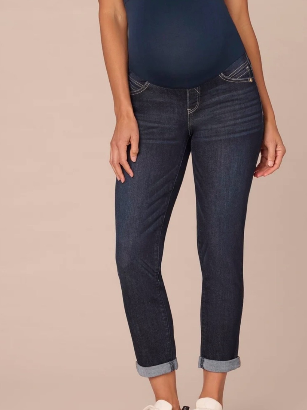 Democracy "Ab"solution Indigo Maternity Ankle Skimmer Baby Bump Jeans